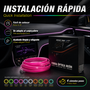 Occ Sport Tira de alambre de neón de fibra óptica color rosa