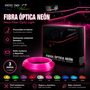 Occ Sport Tira de alambre de neón de fibra óptica color rosa