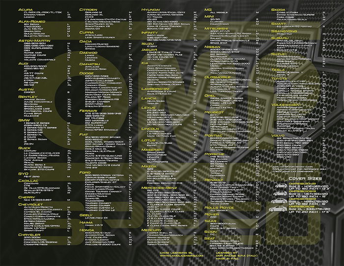 Omp Funda Cubre Coche Exterior-Interior Impermeable 3 Capas Talla XL 533 X 178 X 120 cm OMPS18011019