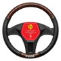 Momo Funda de Volante Luxury Universal Madera/PVC Negro y Marrón 38-39cm