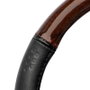 Momo Funda de Volante Luxury Universal Madera/PVC Negro y Marrón 38-39cm