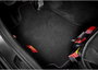 Formula 1 Alfombra de Coche CM570 4TLG Negro/Rojo
