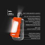 Formula 1 Luz de Bolsillo WL300 F110820, 300 Lúmenes COB, Batería 1500 mAh, Gancho Giratorio 360°, Base Magnética, Recargable USB-C