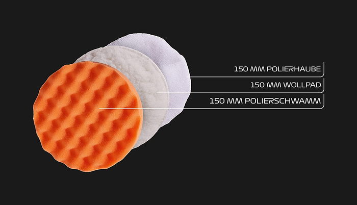 Formula 1 Juego de Esponjas de Pulir PS180 180 mm (3 Piezas)
