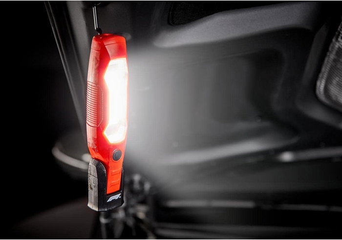 Formula 1 Luz de Trabajo WL600 F110822 Lámpara LED COB 600 Lúmenes con Base Magnética y Cargador Inalámbrico USB-C