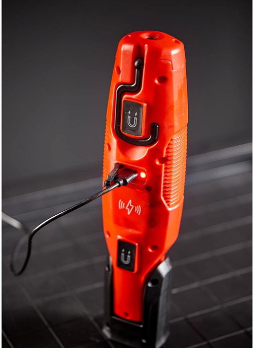 Formula 1 Luz de Trabajo WL600 F110822 Lámpara LED COB 600 Lúmenes con Base Magnética y Cargador Inalámbrico USB-C