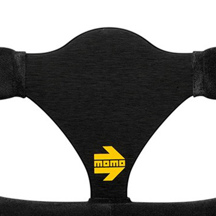 Momo 11150272921R Volante 290 mm Piel de Vuelta Negro Estilo Fórmula