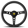 Momo MOMVPROHERIT35BR Volante Prototipo Heritage 350mm Piel Negro Tuning Clásico Tres Radios Antracita