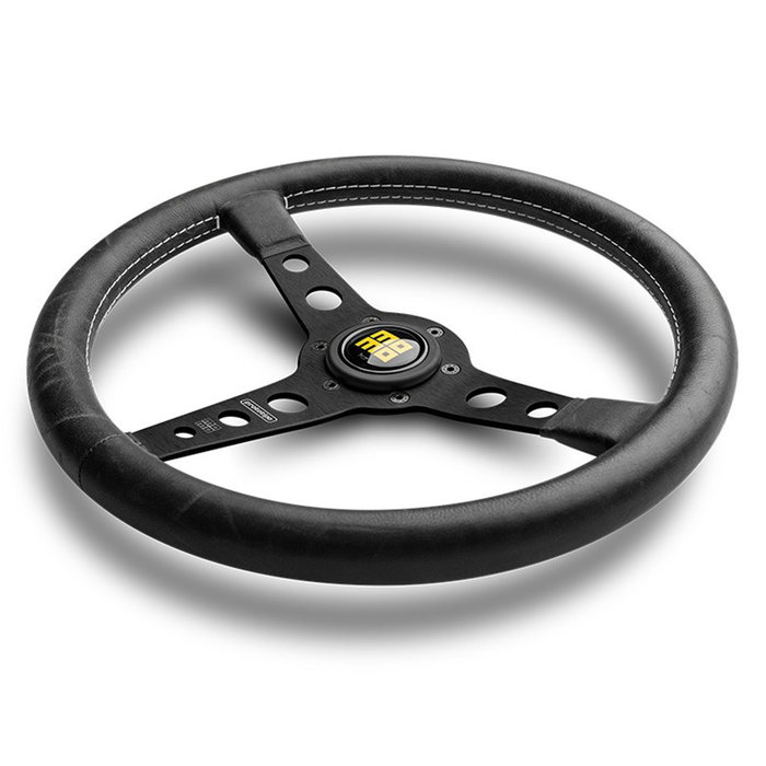 Momo MOMVPROHERIT35BR Volante Prototipo Heritage 350mm Piel Negro Tuning Clásico Tres Radios Antracita