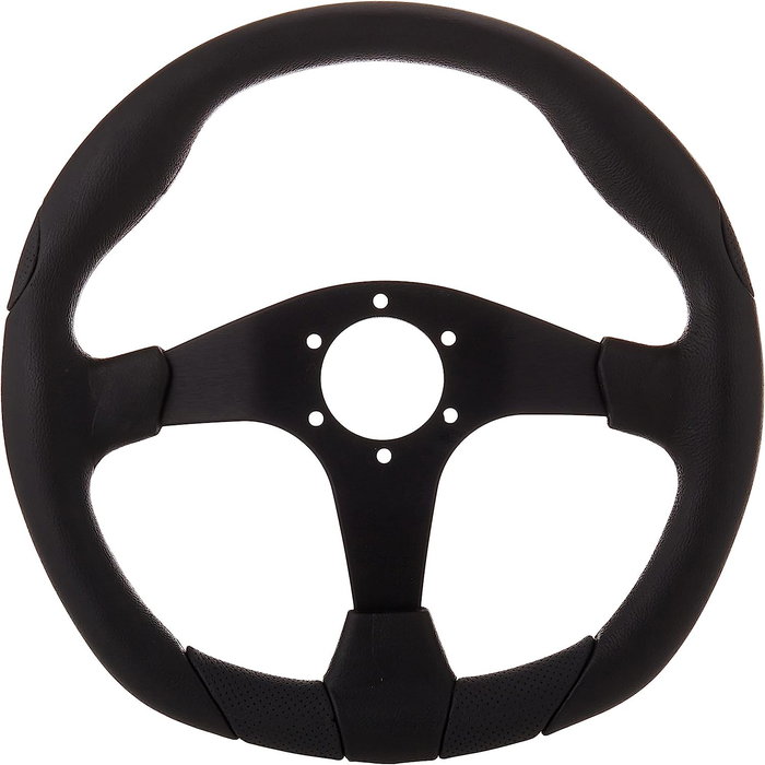 Momo MOMVQUARK350BLKR Volante 350 mm Piel Negra Tuning