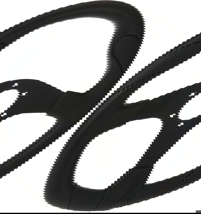 Momo MOMVQUARK350BLKR Volante 350 mm Piel Negra Tuning