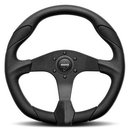 Momo MOMVQUARK350BLKR Volante 350 mm Piel Negra Tuning