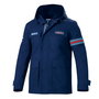 Sparco S01330MRBM2M Chaqueta de Campo Martini Talla M Azul Impermeable Alta Calidad Bolsillos Capucha Desmontable