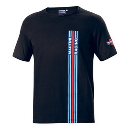 Sparco Camiseta Big Stripes Martini-R S01339MRNR4XL Negro Talla XL