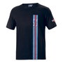 Sparco Camiseta Big Stripes Martini-R S01339MRNR4XL Negro Talla XL