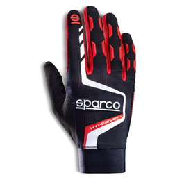 Sparco Guantes Hypergrip+ T 10 Negro-Rojo S00209510NRRS para Simracing con Agarre Mejorado