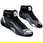 Botines Racing OMP SPORT Negro/Blanco 43