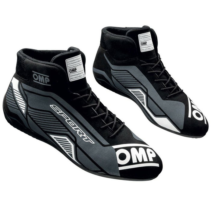 OMP Sport Zapatillas FIA 8856-2018 Negro/Blanco Talla 45 OMP Sport Zapatillas FIA 8856-2018 Negro/Blanco Talla 45