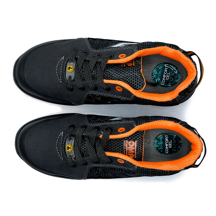 OMP Meccanica Zapatillas de Trabajo Seguridad S1P SRC ESD Pro Sport Gris Naranja Talla 38