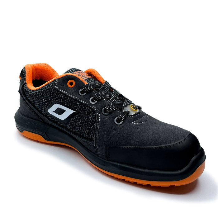 OMP Meccanica Zapatillas de Trabajo Seguridad S1P SRC ESD Pro Sport Gris Naranja Talla 38