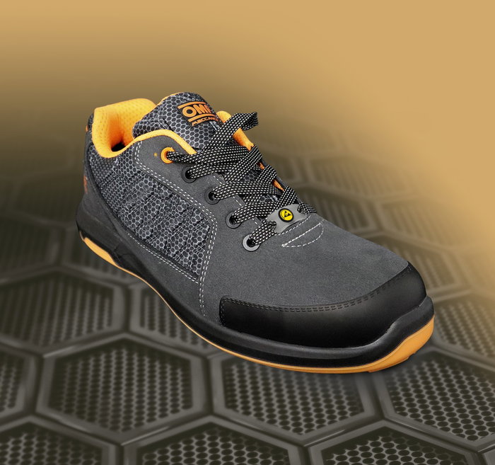 OMP Meccanica Zapatillas de Seguridad S1P SRC ESD Pro Sport Talla 39 Gris Naranja