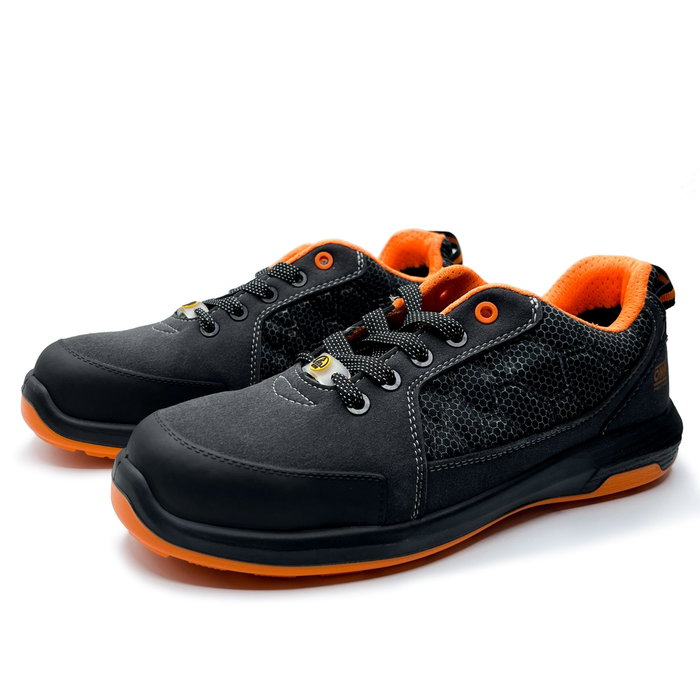 OMP Meccanica Zapatillas de Seguridad S1P SRC ESD Pro Sport Talla 48 Gris Naranja