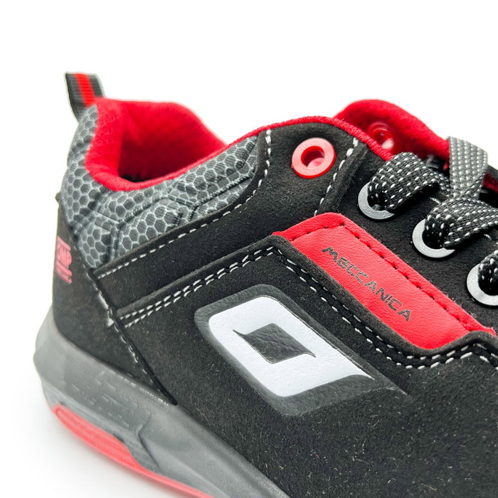 OMP Meccanica Zapatillas de Seguridad S3 SRC ESD Pro Urban Talla 41 Negro Rojo