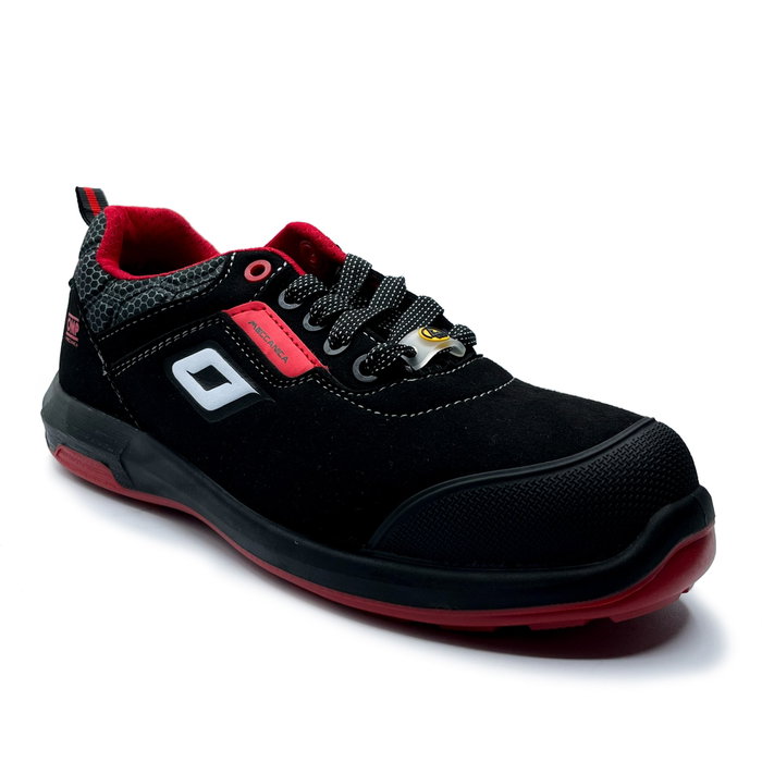 OMP Meccanica Zapatillas de Seguridad S3 SRC ESD Pro Urban Talla 41 Negro Rojo