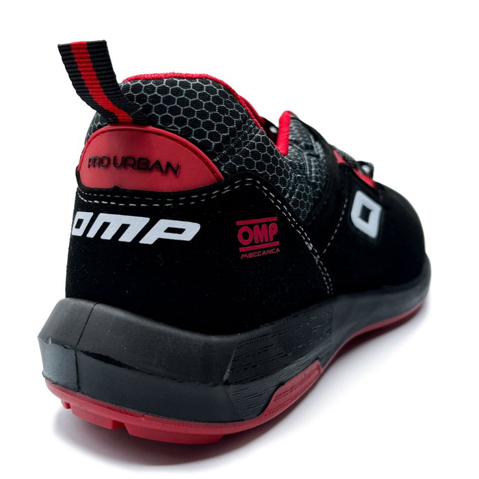 OMP Meccanica Zapatillas de Seguridad S3 SRC ESD Pro Urban Talla 41 Negro Rojo