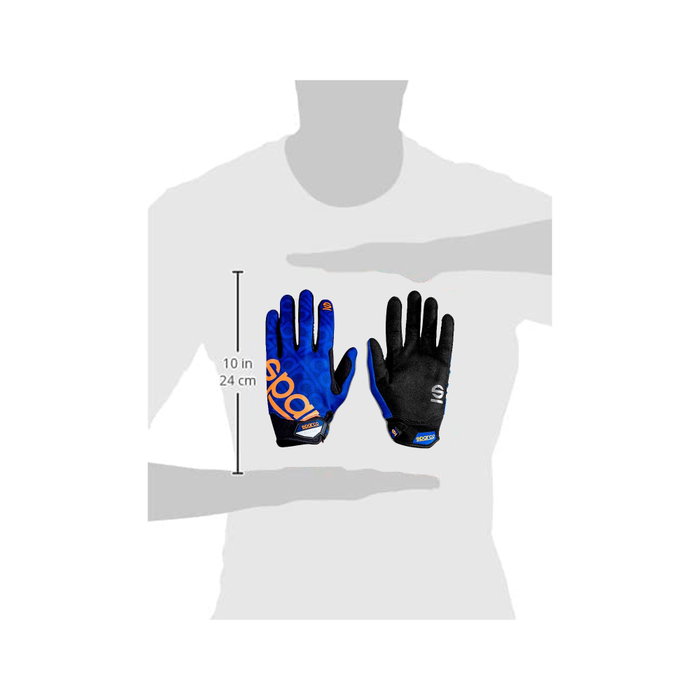 Sparco Meca 3 Guantes de Trabajo Talla M Azul/Naranja