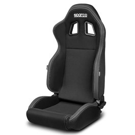 Sparco Asiento R100 Negro-Gris Deportivo Reclinable My2022 S009014NRGR para Calle y Sim Racing