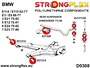 StrongFlex 131126A Silentblock Sport para Soporte de Perno de Ojo Delantero