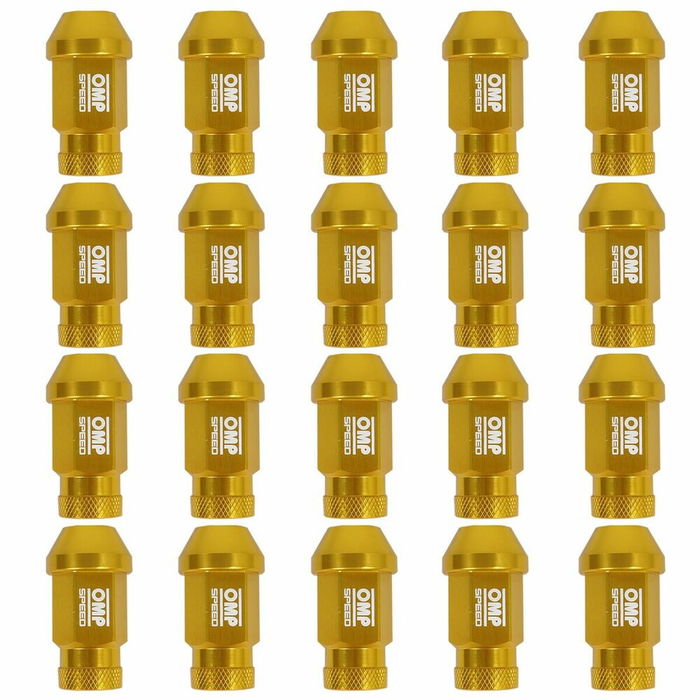 Set Tuercas OMP Oro 40 mm 20 uds M12 x 1,50