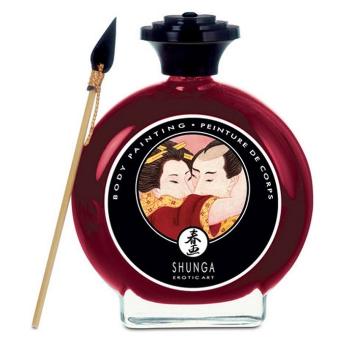 SHUNGA Pintura Corporal Besable Sabor Vino de Fresa