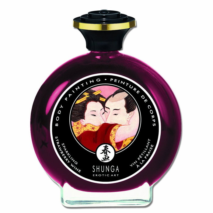 SHUNGA Pintura Corporal Besable Sabor Vino de Fresa