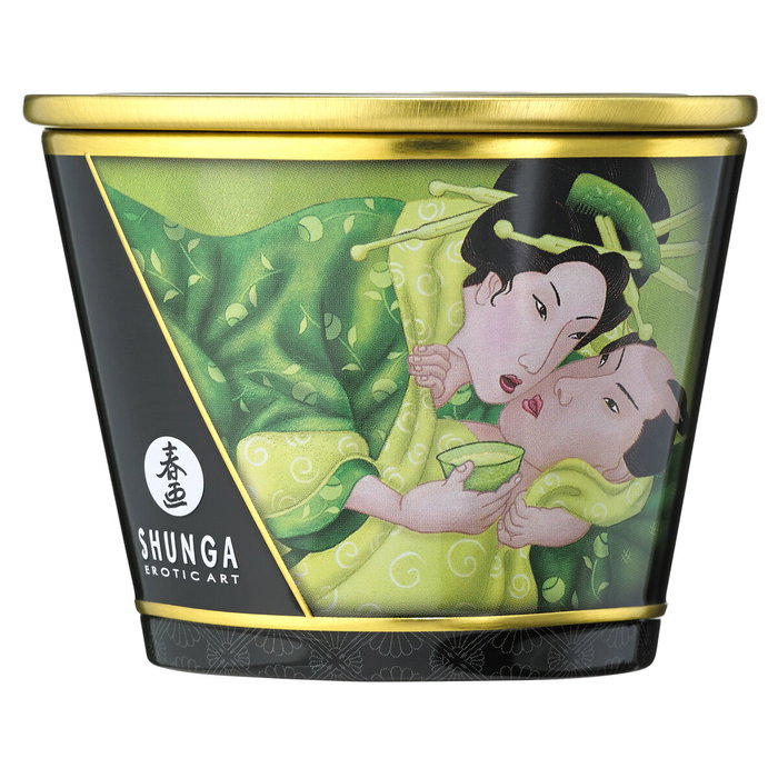 Shunga Vela de Masaje Verde Exotic para Mujer