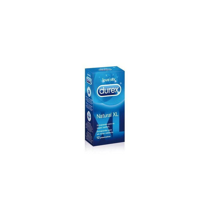 Durex Natural XL Preservativos 12 u