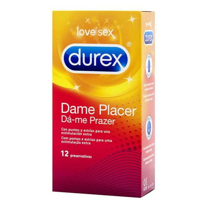 Durex Dame Placer Preservativos 12 u