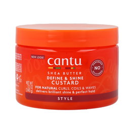 Cantu Define & Shine Custard Manteca de Karité 340g/12oz - Definisación y Brillos para Rizos Naturales