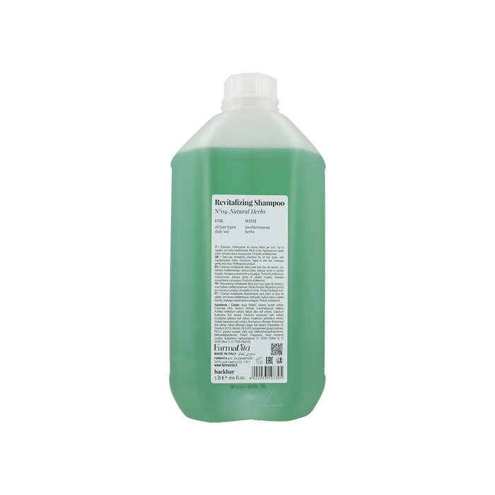 Farmavita Back Bar Champú Revitalizing Nº4 Natural Herbs 5000ml Farmavita Back Bar Champú Revitalizing Nº4 Natural Herbs 5000ml