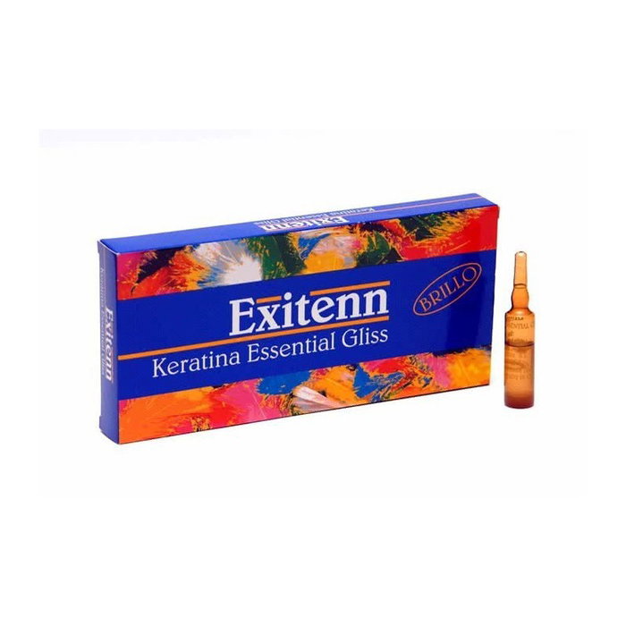 Exitenn Keratina Essential Gliss Tratamiento Acondicionador 12 Viales 7ml Cabello Deshidratado Exitenn Keratina Essential Gliss Tratamiento Acondicionador 12 Viales 7ml Cabello Deshidratado