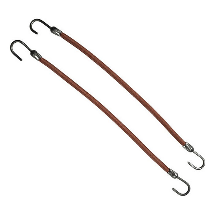 EuroStil 12 Gomas Con Gancho Marron