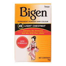 Bigen 46 Light Chestnut Baño de Color 6 Gr