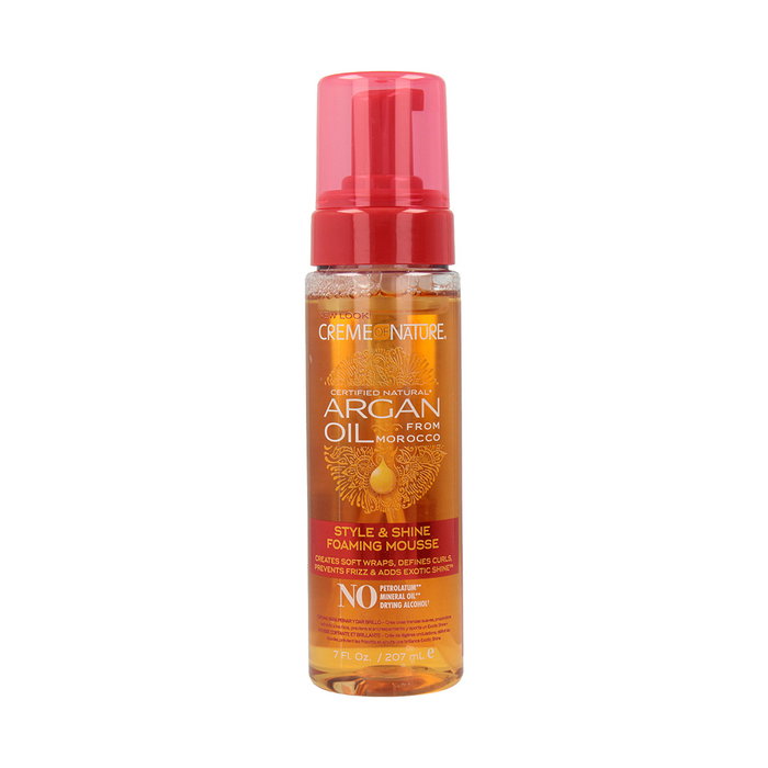 Creme Of Nature Argan Style & Shine Foaming Mousse 207ml Creme Of Nature Argan Style & Shine Foaming Mousse 207ml
