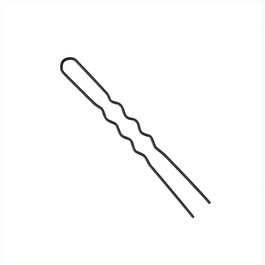 EuroStil 20 Horquillas Invisibles Negra 55mm