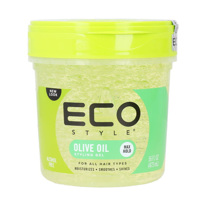 Eco Styler Gel de Peinado Aceite de Oliva 473 Ml - Máxima Fijación con Aceite de Oliva