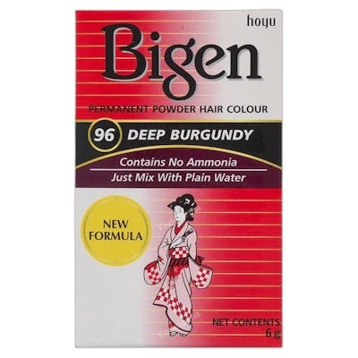 Bigen Tinte Permanente en Polvo 96 Borgoña 6G Bigen Tinte Permanente en Polvo 96 Borgoña 6G
