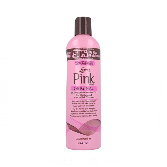 Luster Pink Oil Moist Loción Original Hidratante con ProVitamina B5 para Cabello 355 ml / 12 oz