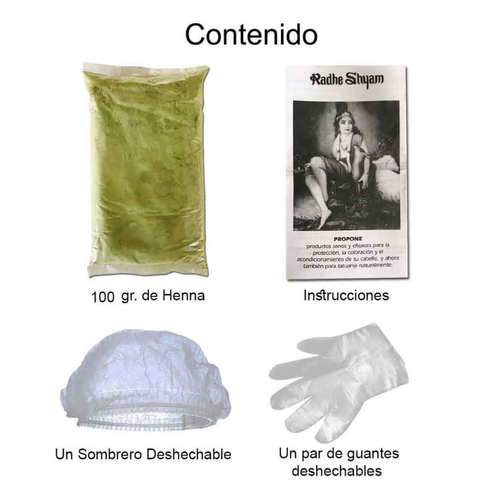 Radhe Shyam Henna en Polvo Super Caoba Oscuro 100g Radhe Shyam Henna en Polvo Super Caoba Oscuro 100g