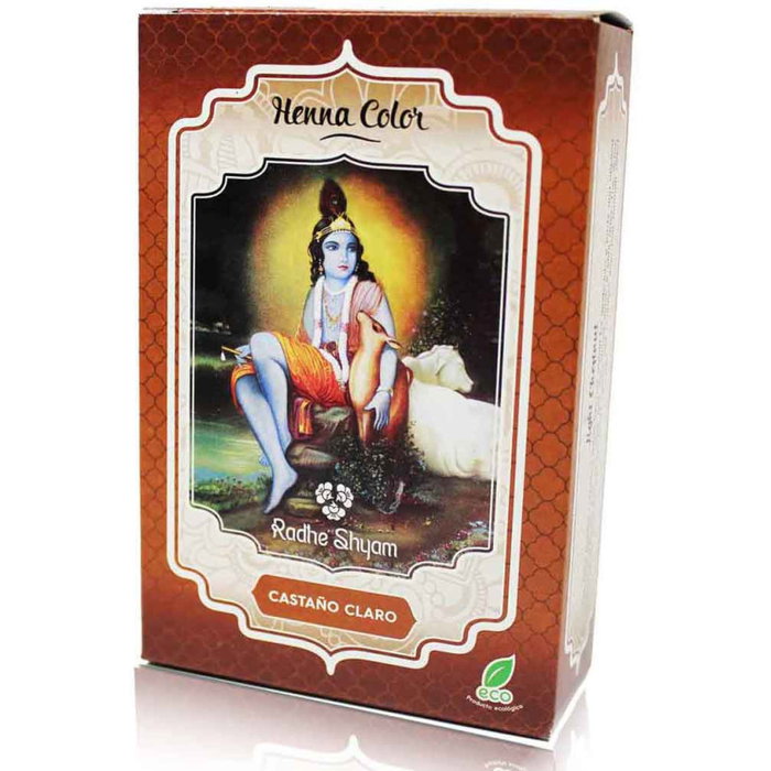Radhe Shyam Henna en Polvo Castaño Claro 100g Radhe Shyam Henna en Polvo Castaño Claro 100g